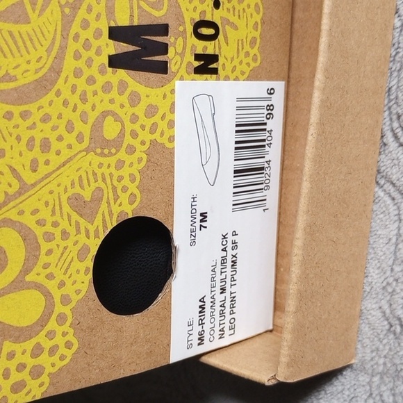 Mix No. 6 Flats Clear Natural Multicolor Black Leopard  Size 7 - Picture 8 of 8